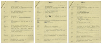 Moe Howard's 17pp. Script Dated June 1942 for Half-Hour Radio Show -- Labeled ''Rough Draft'' at Top & With Moe's Annotations Within -- Very Good Plus Condition